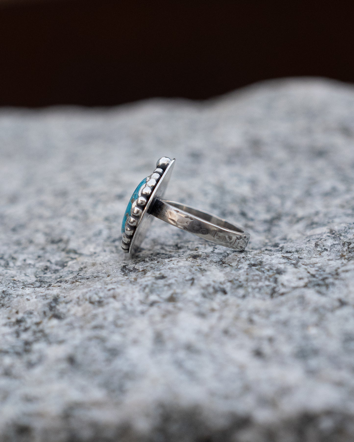 Bluebird Turquoise Sterling Ring, Size 6