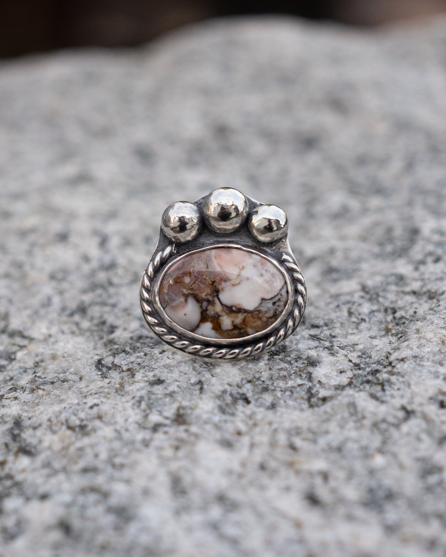 Wild Horse Sterling Ring, Size 7