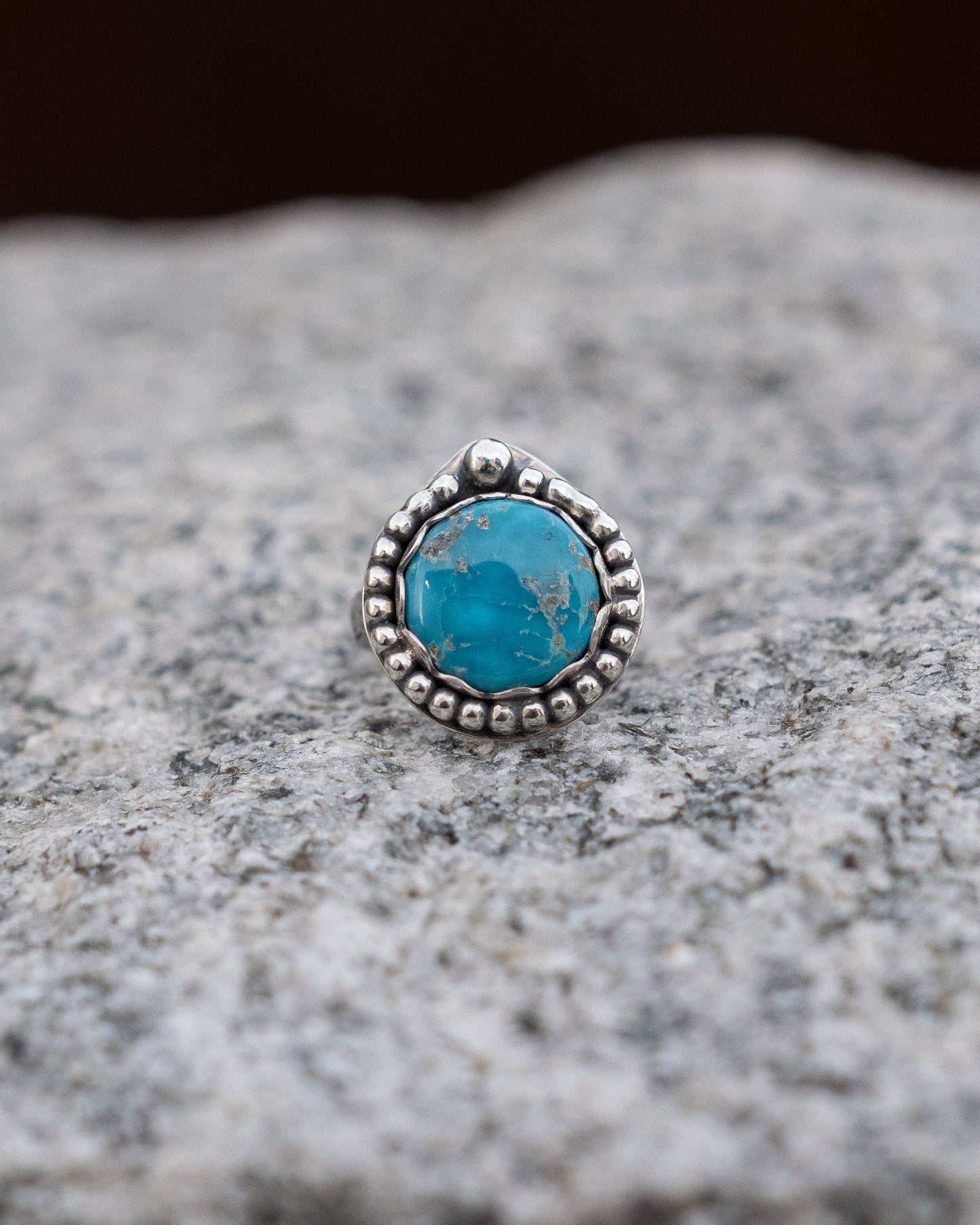 Bluebird Turquoise Sterling Ring, Size 6